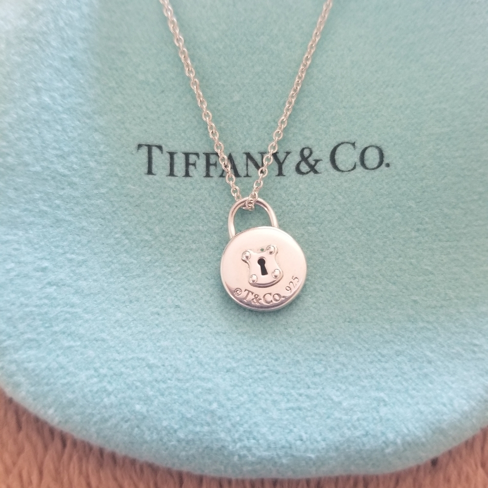 Tiffany & Co. Round Lock Keyhole Necklace